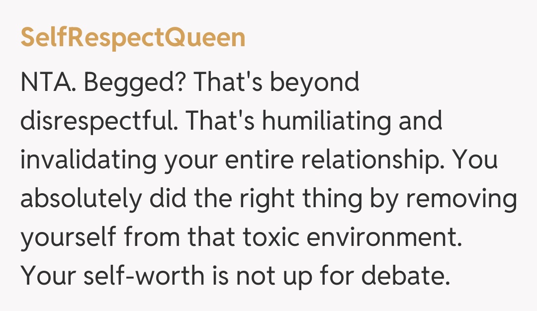 Comentariu de la SelfRespectQueen