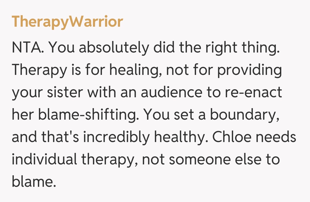 Comentariu de la TherapyWarrior