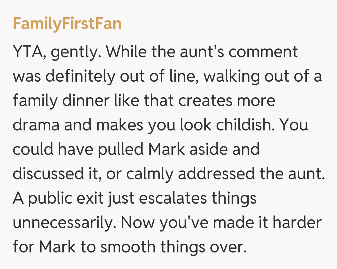 Comentariu de la FamilyFirstFan