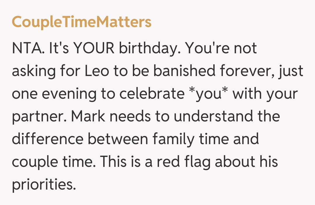 Comentariu de la CoupleTimeMatters