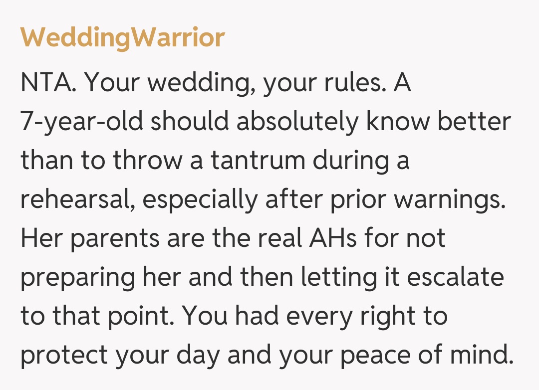Comentariu de la WeddingWarrior
