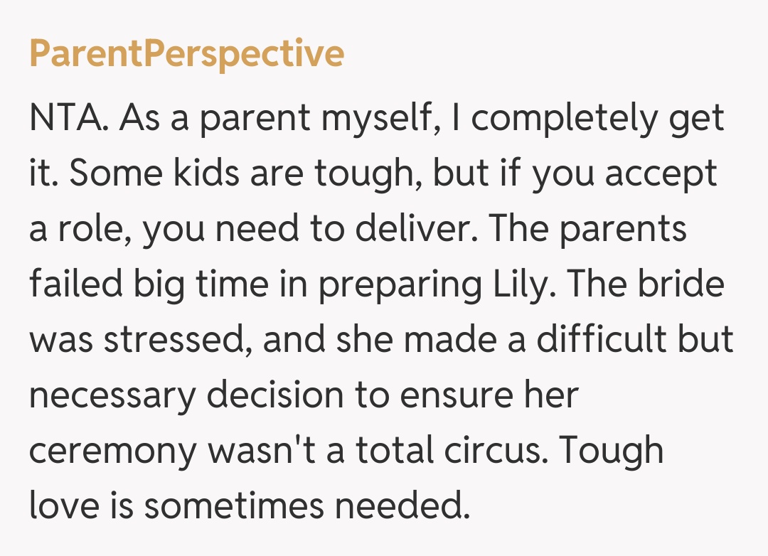 Comentariu de la ParentPerspective