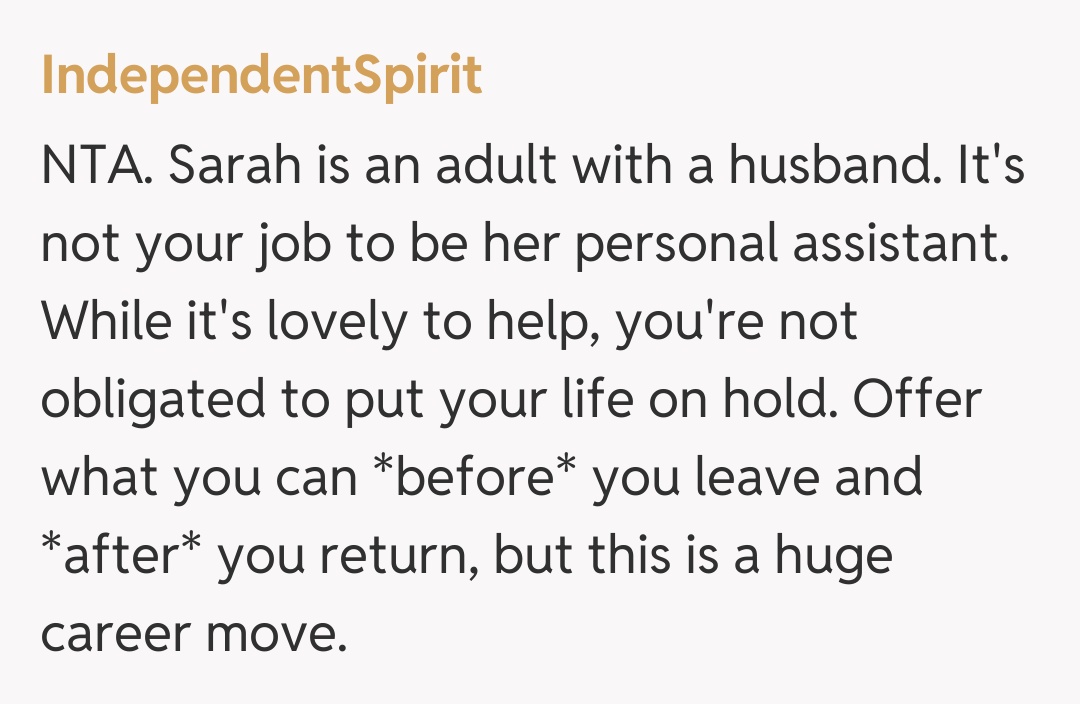 Comentariu de la IndependentSpirit