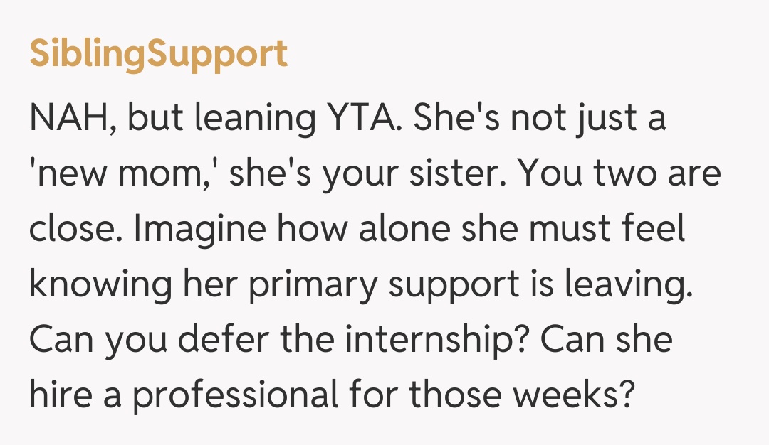 Comentariu de la SiblingSupport