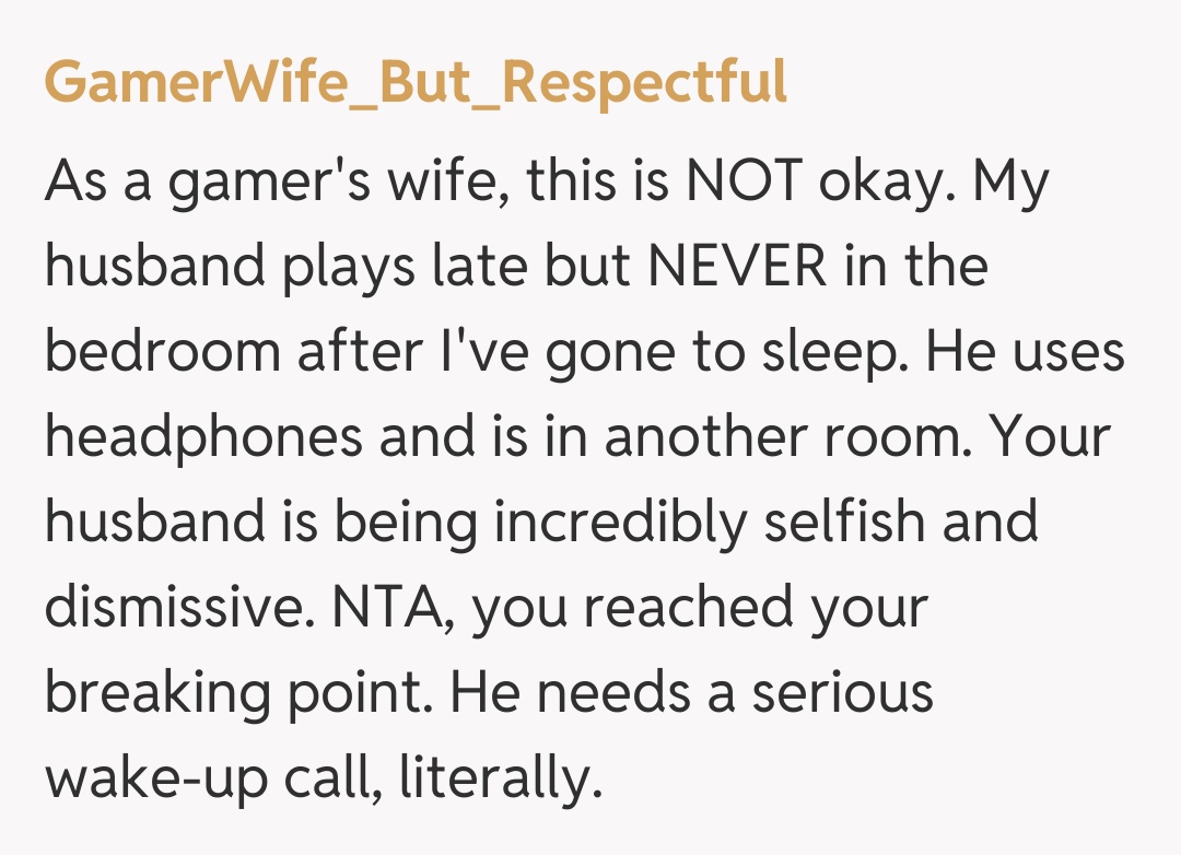Comentariu de la GamerWife_But_Respectful