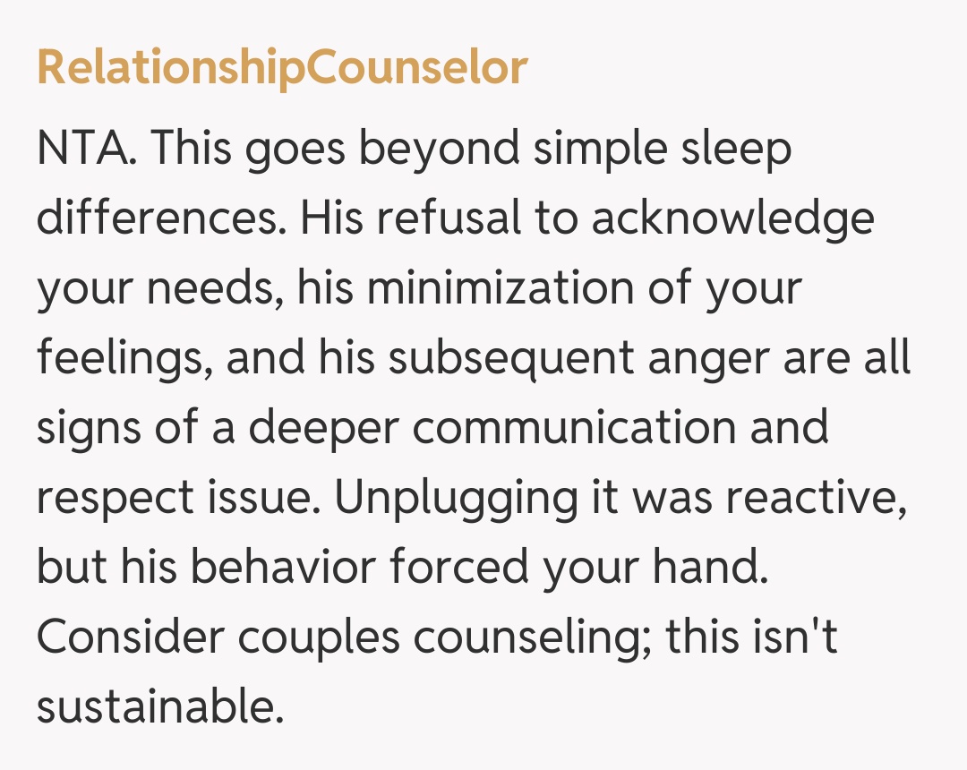 Comentariu de la RelationshipCounselor