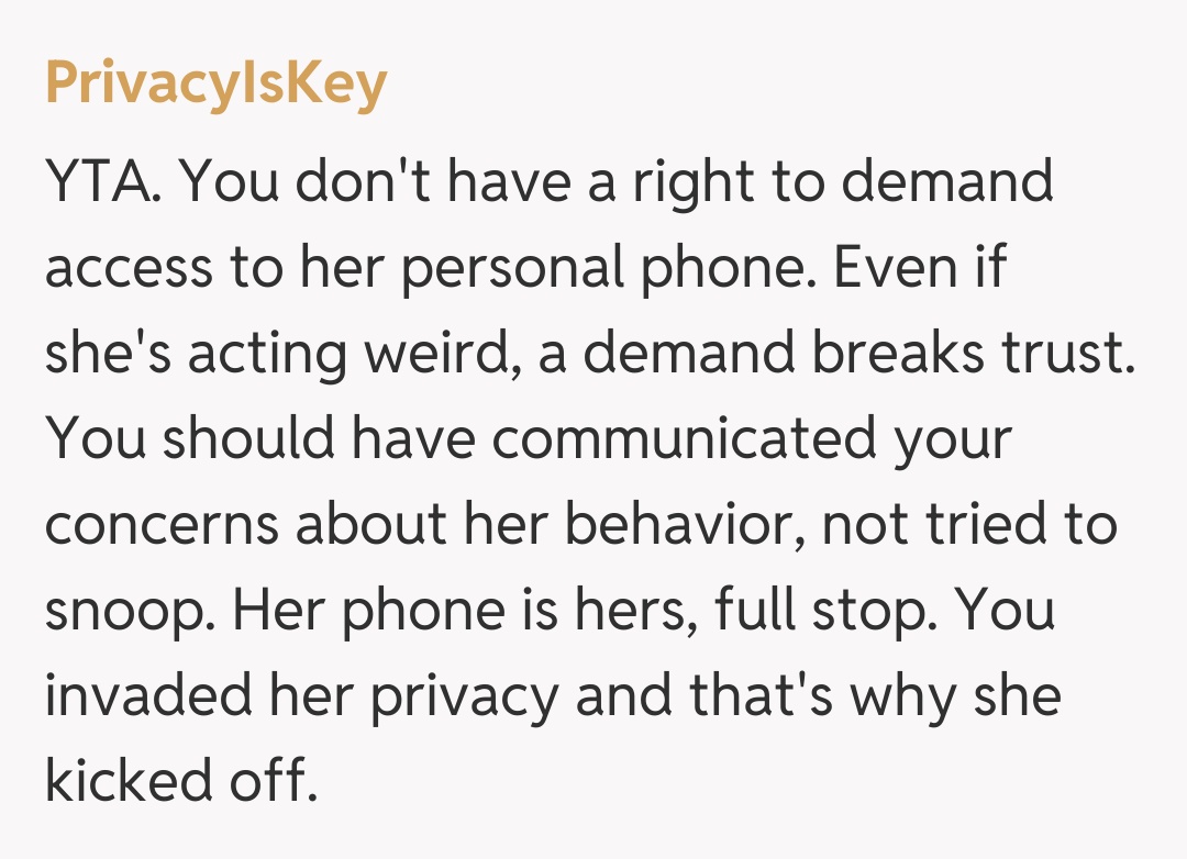 Comentariu de la PrivacyIsKey