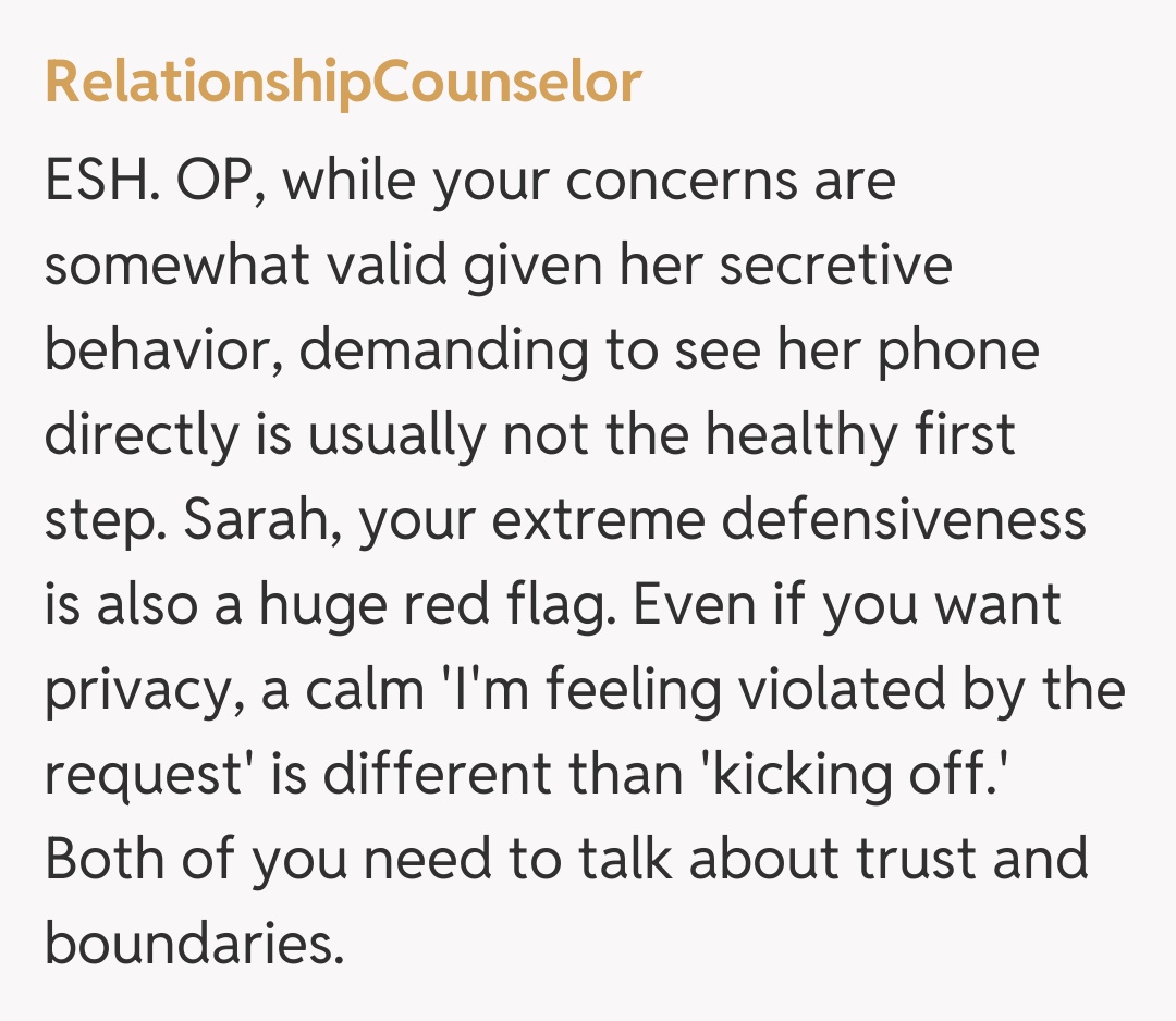 Comentariu de la RelationshipCounselor