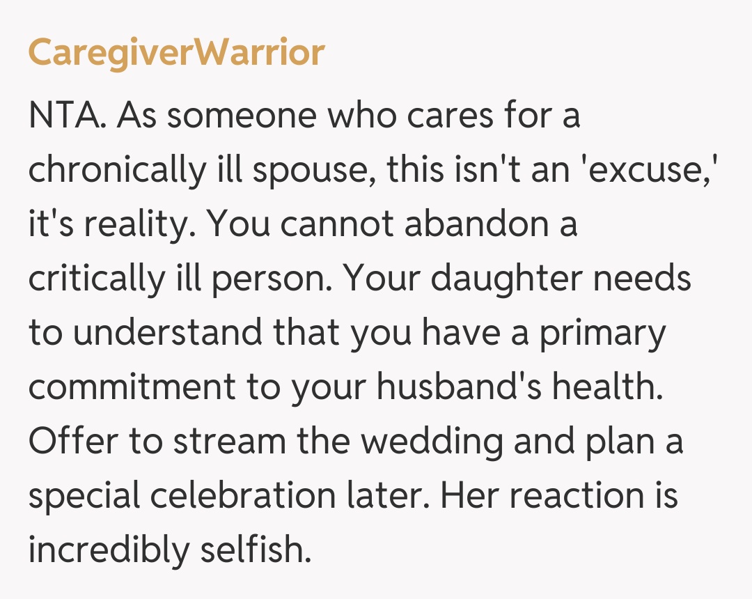 Comentariu de la CaregiverWarrior