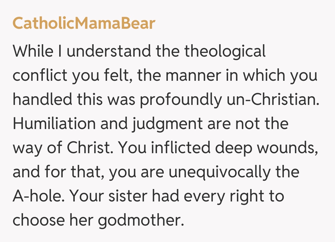 Comentariu de la CatholicMamaBear