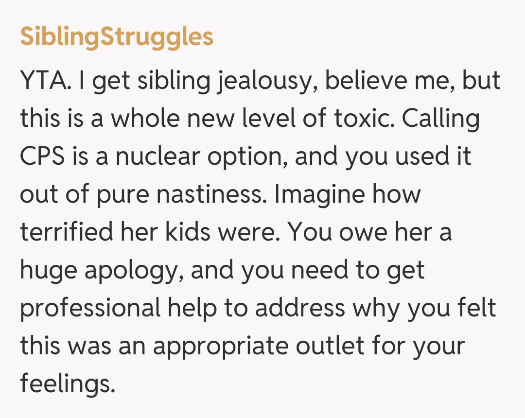 Comentariu de la SiblingStruggles