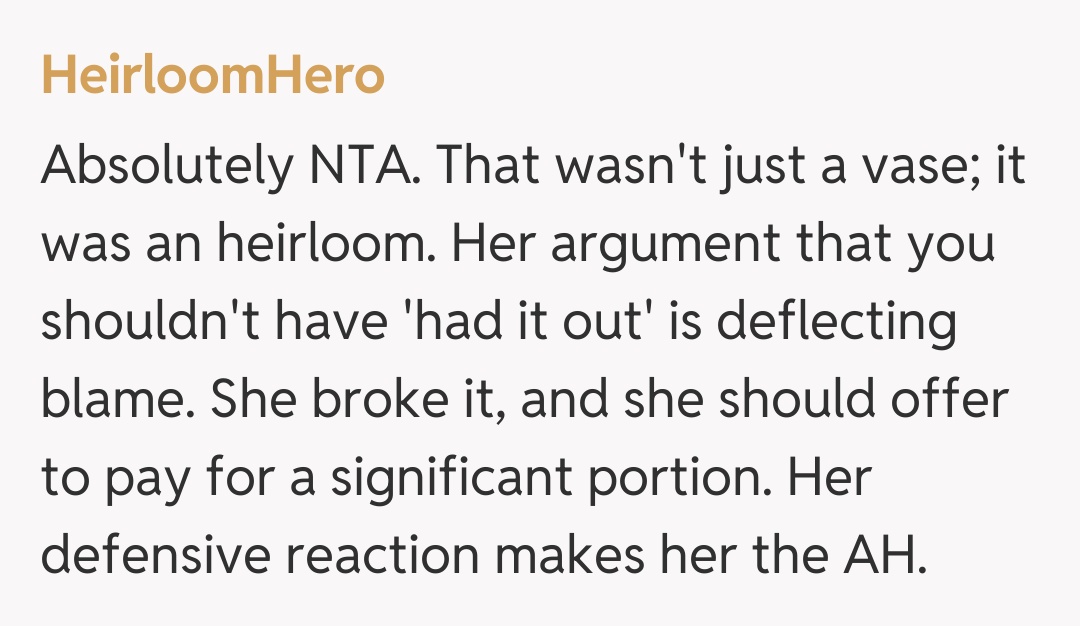 Comentariu de la HeirloomHero