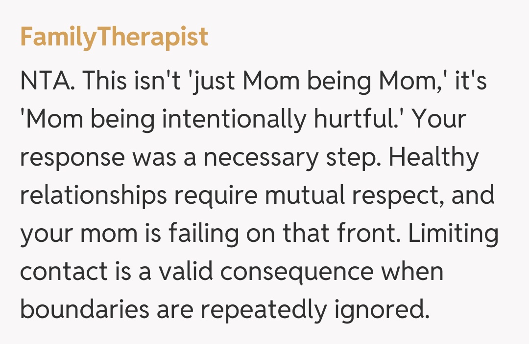 Comentariu de la FamilyTherapist