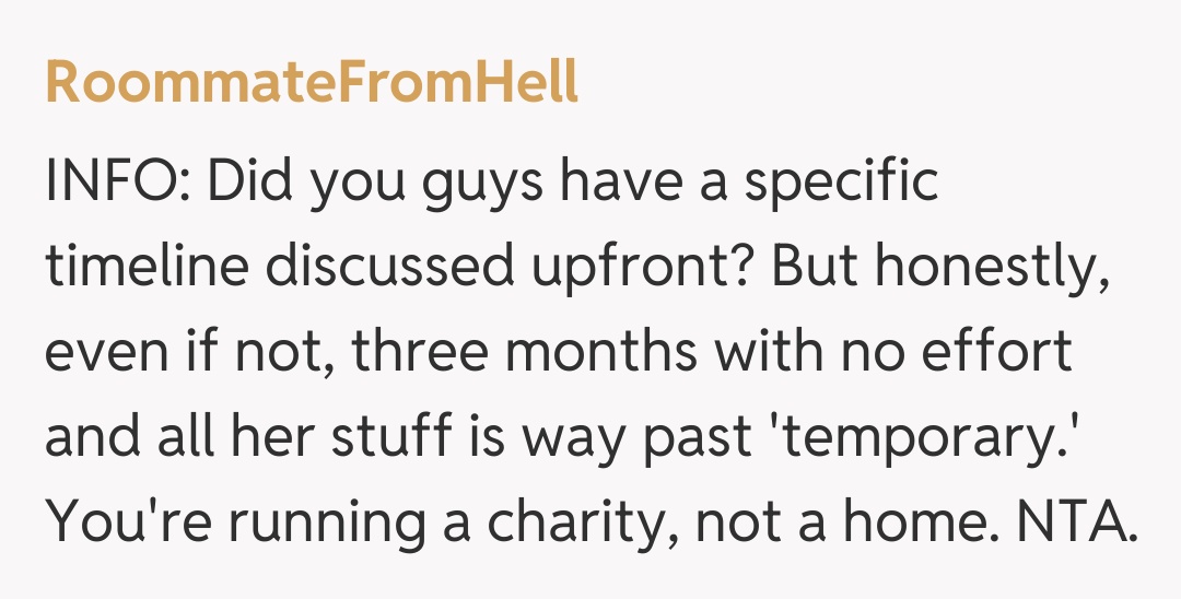 Comentariu de la RoommateFromHell