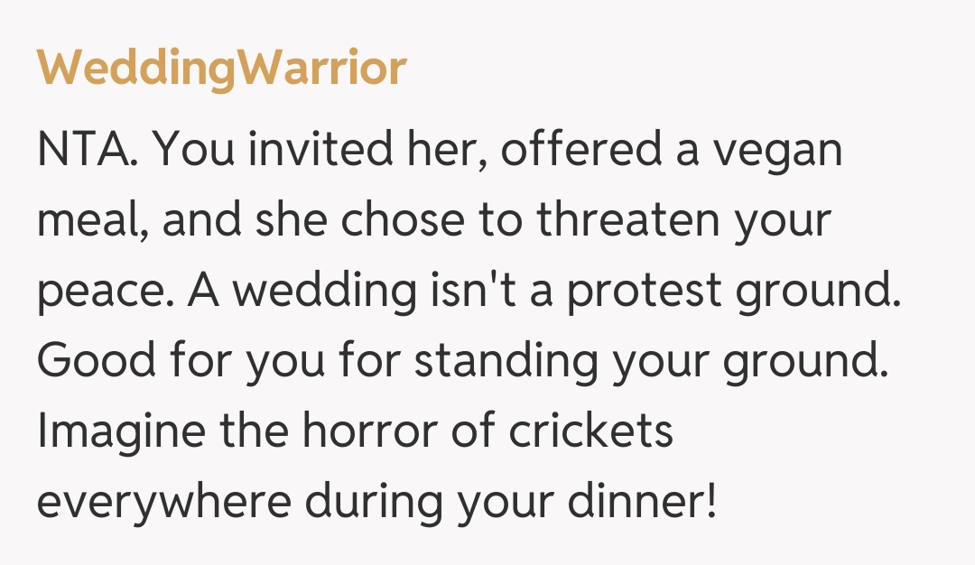 Comentariu de la WeddingWarrior
