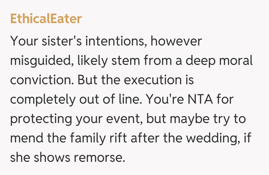 Comentariu de la EthicalEater