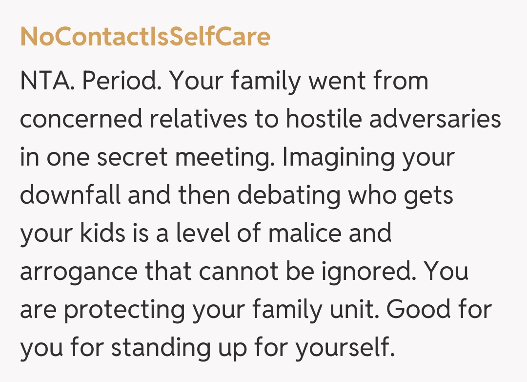 Comentariu de la NoContactIsSelfCare