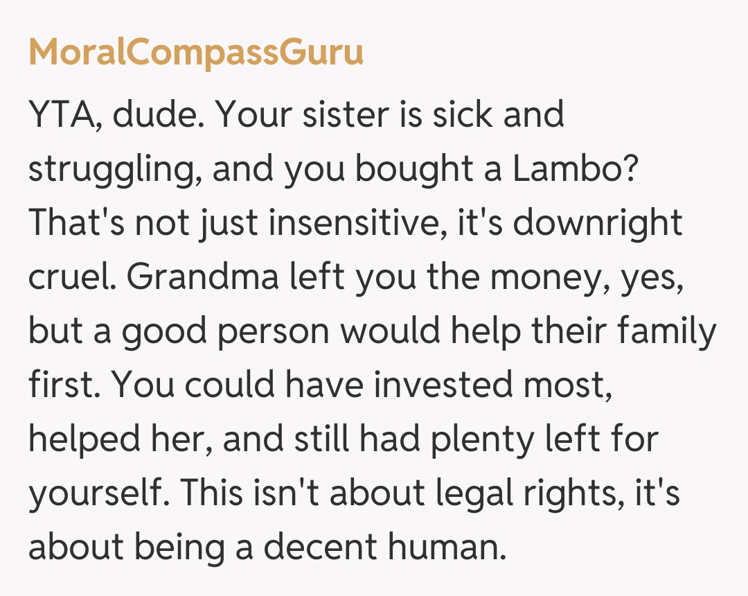 Comentariu de la MoralCompassGuru