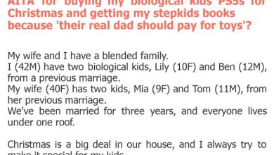 Photo of AITA for buying my biological kids PS5s for Christmas and getting my stepkids books because ‘their real dad should pay for toys’?