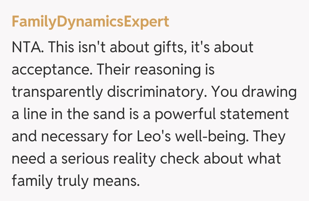 Comentariu de la FamilyDynamicsExpert