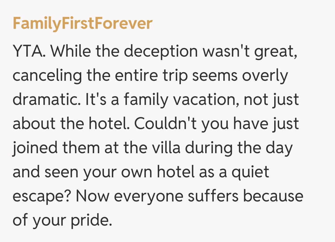 Comentariu de la FamilyFirstForever