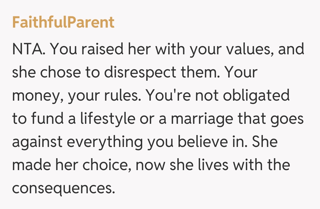 Comentariu de la FaithfulParent