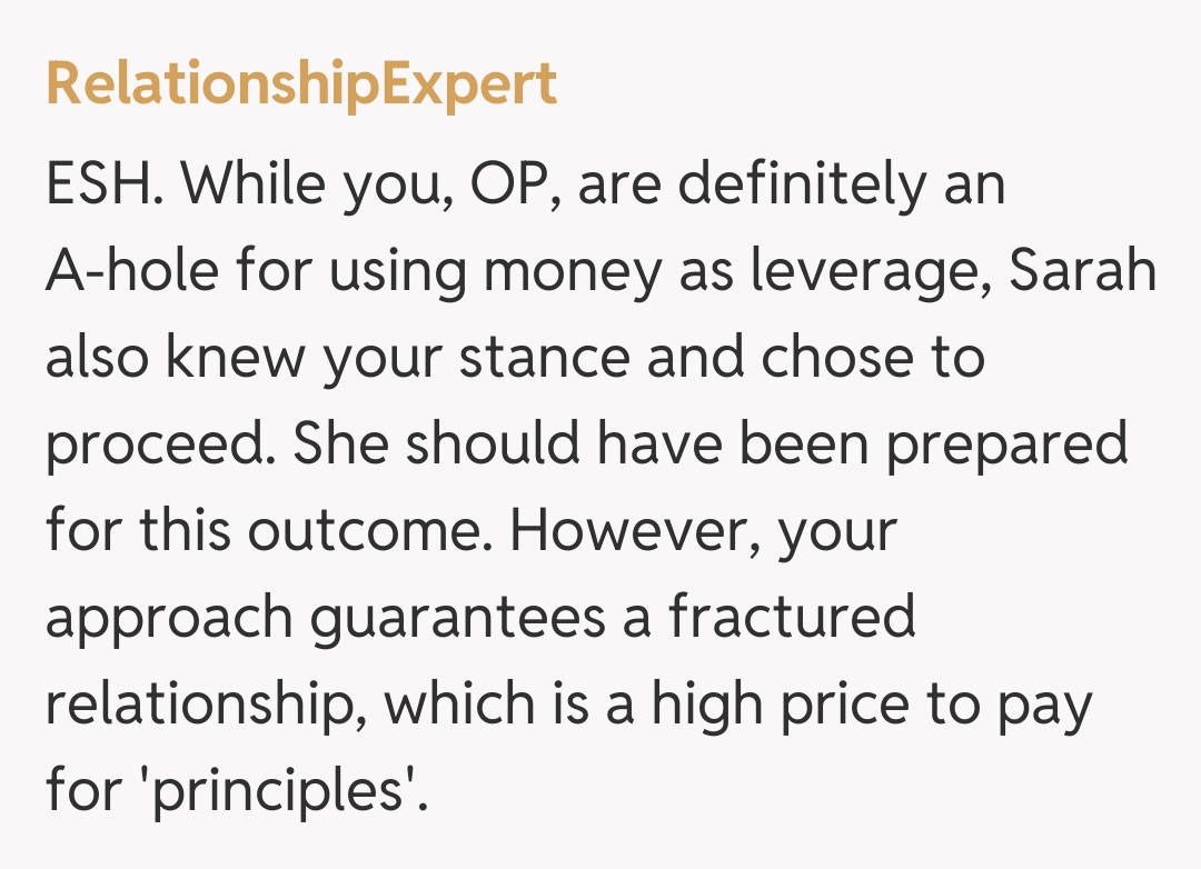 Comentariu de la RelationshipExpert