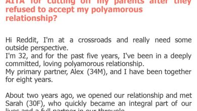 Photo of AITA for cutting off my parents after they refused to accept my polyamorous relationship?