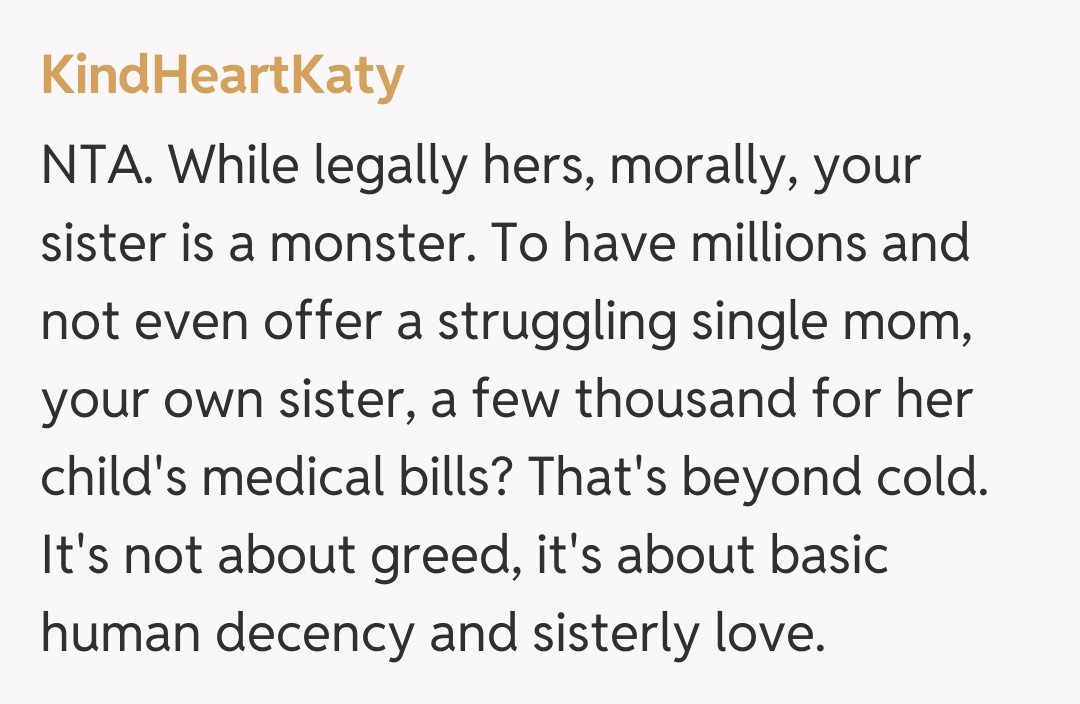 Comentariu de la KindHeartKaty