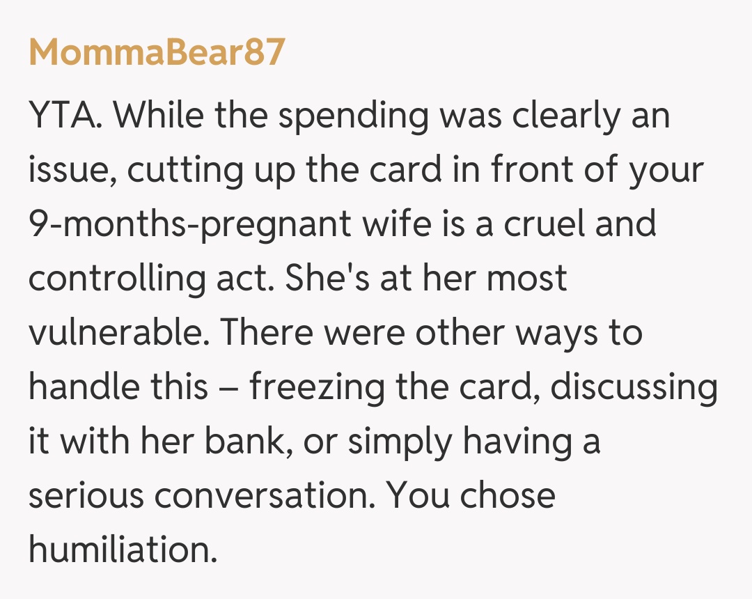 Comentariu de la MommaBear87