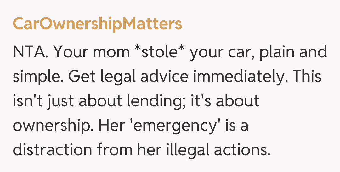 Comentariu de la CarOwnershipMatters