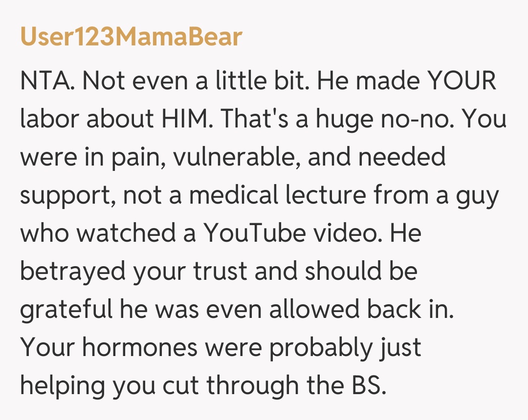 Comentariu de la User123MamaBear