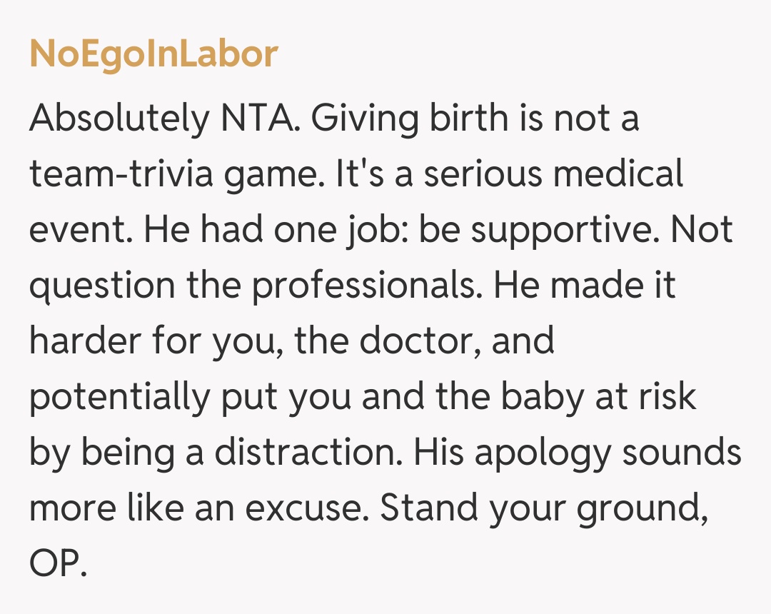 Comentariu de la NoEgoInLabor