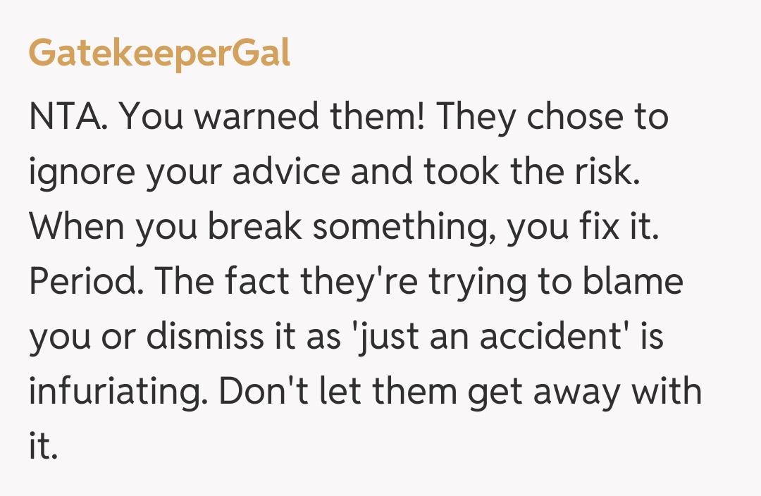 Comentariu de la GatekeeperGal