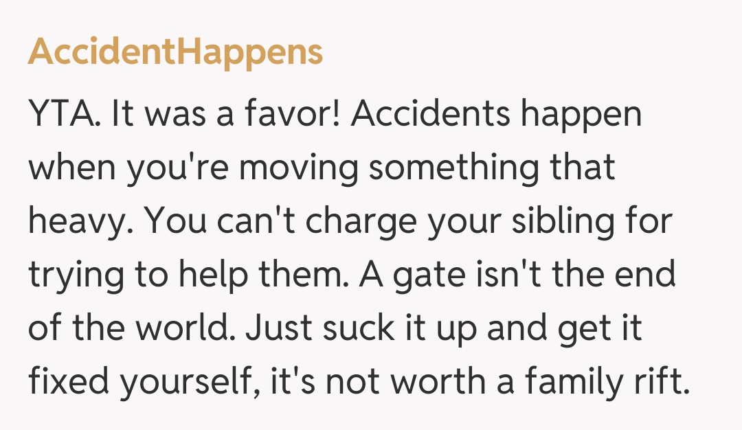 Comentariu de la AccidentHappens