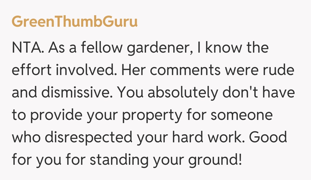 Comentariu de la GreenThumbGuru