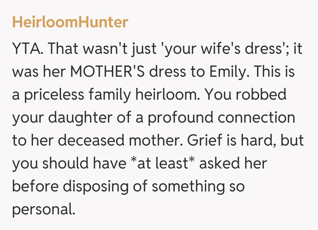 Comentariu de la HeirloomHunter