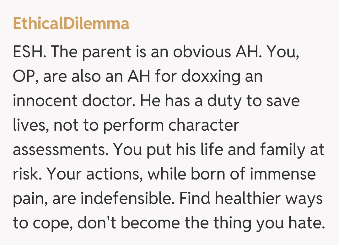 Comentariu de la EthicalDilemma