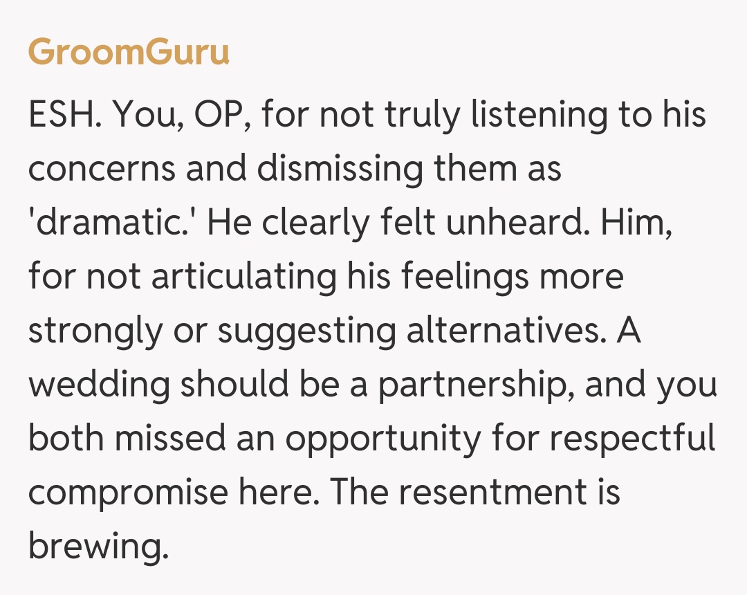 Comentariu de la GroomGuru