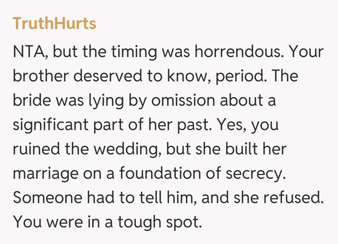 Comentariu de la TruthHurts