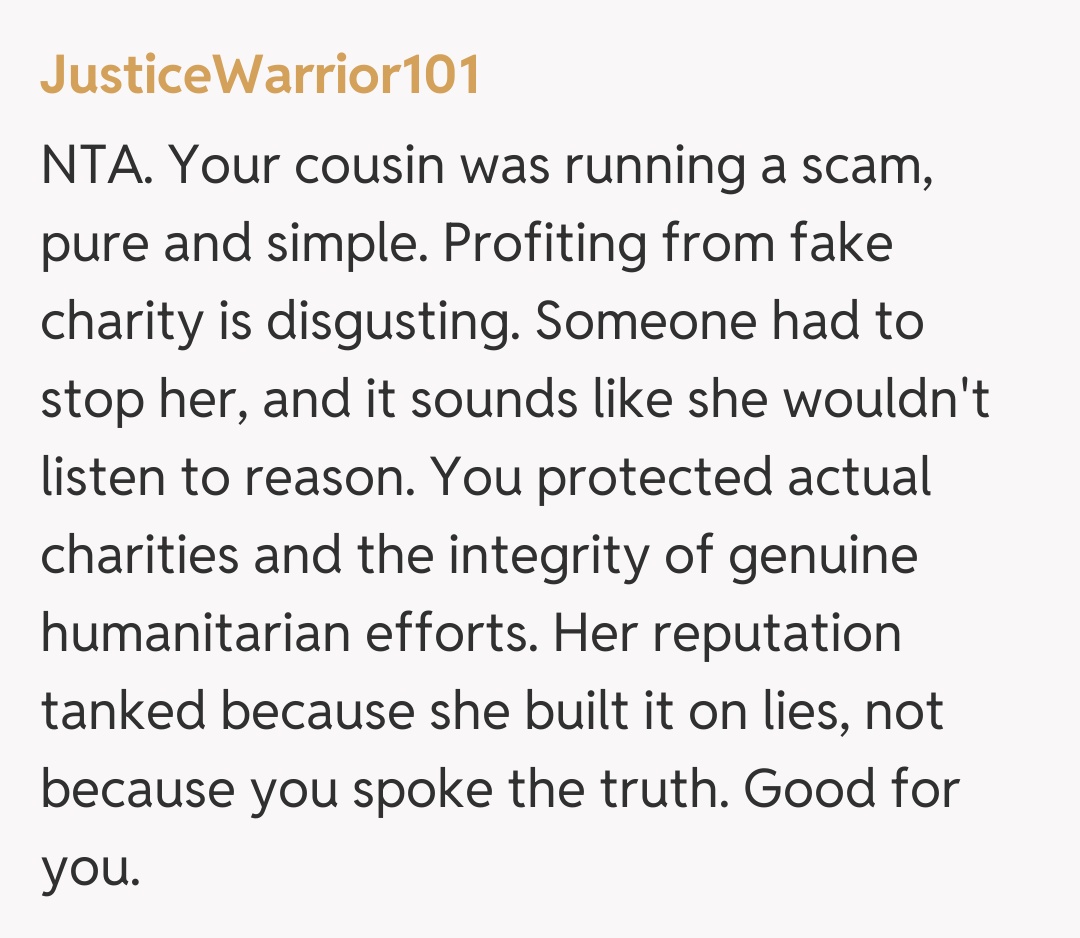 Comentariu de la JusticeWarrior101