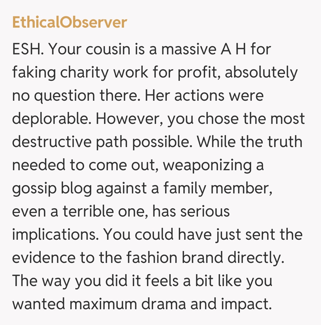 Comentariu de la EthicalObserver