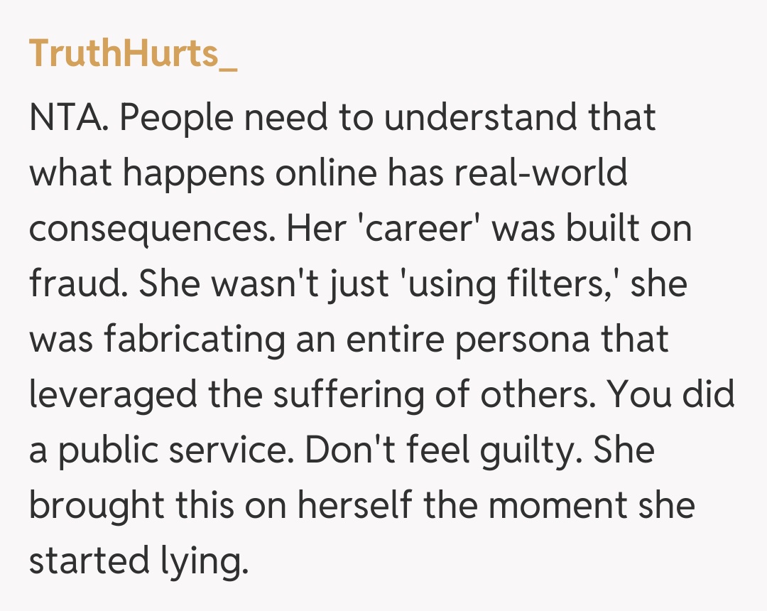 Comentariu de la TruthHurts_