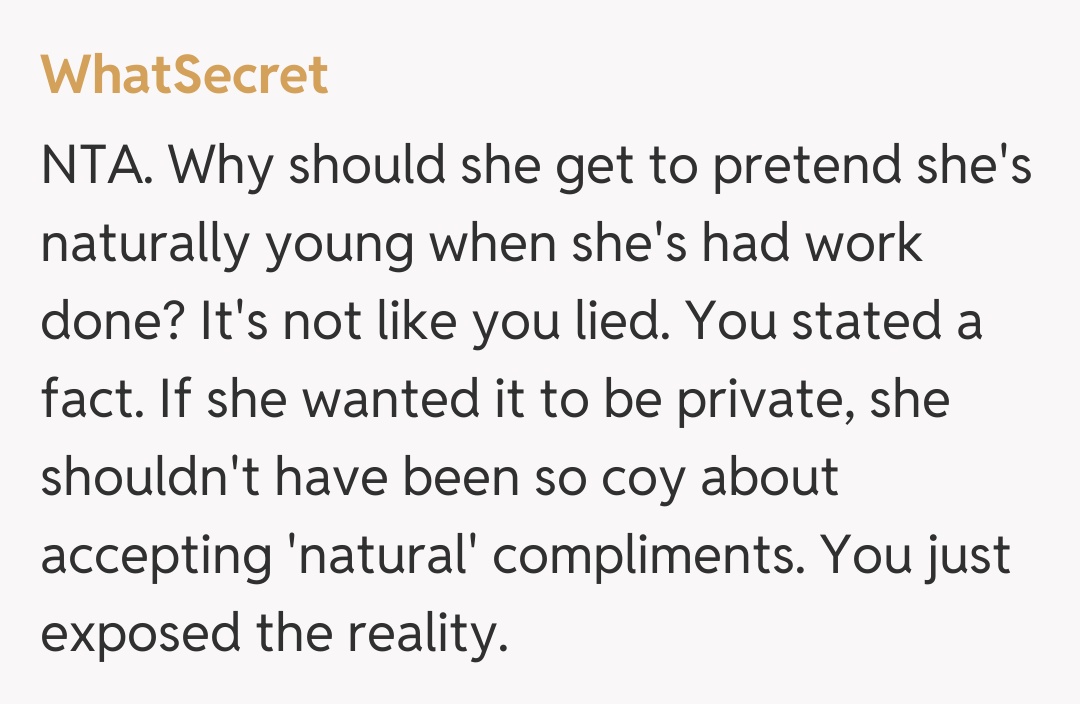 Comentariu de la WhatSecret