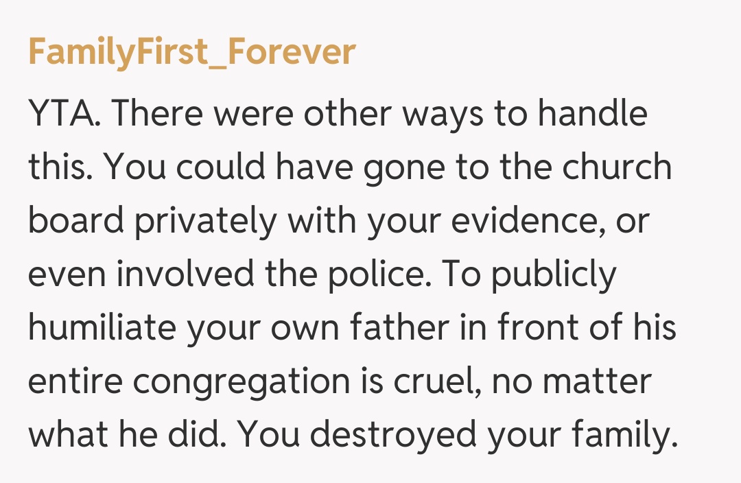 Comentariu de la FamilyFirst_Forever