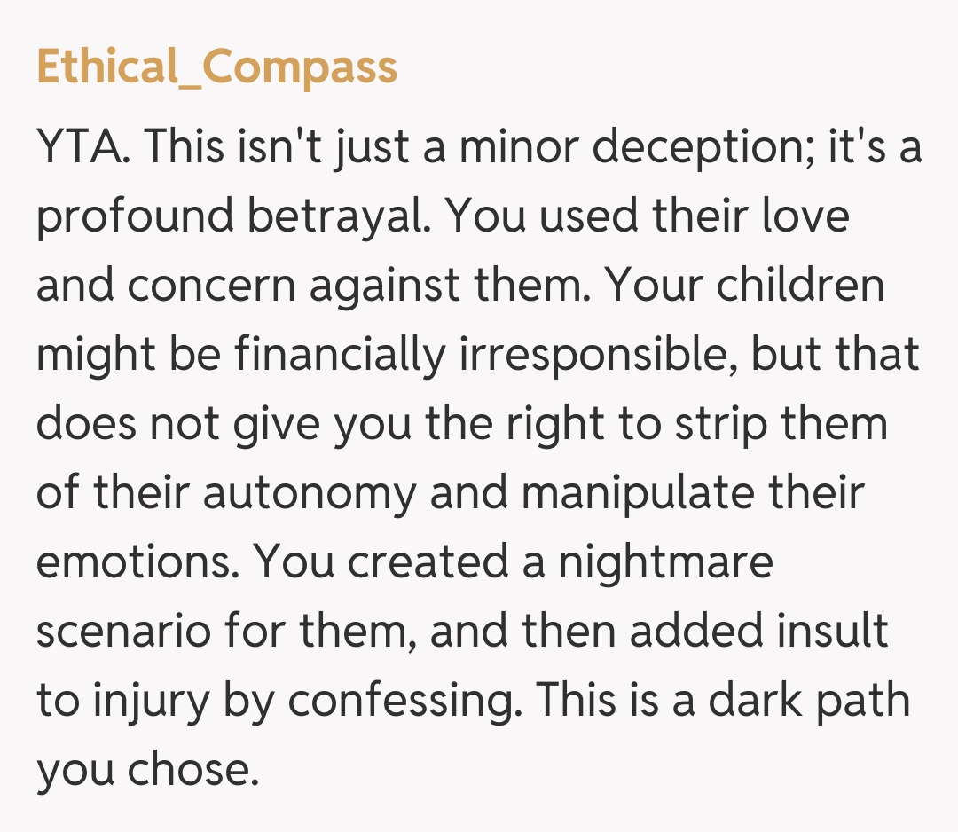 Comentariu de la Ethical_Compass
