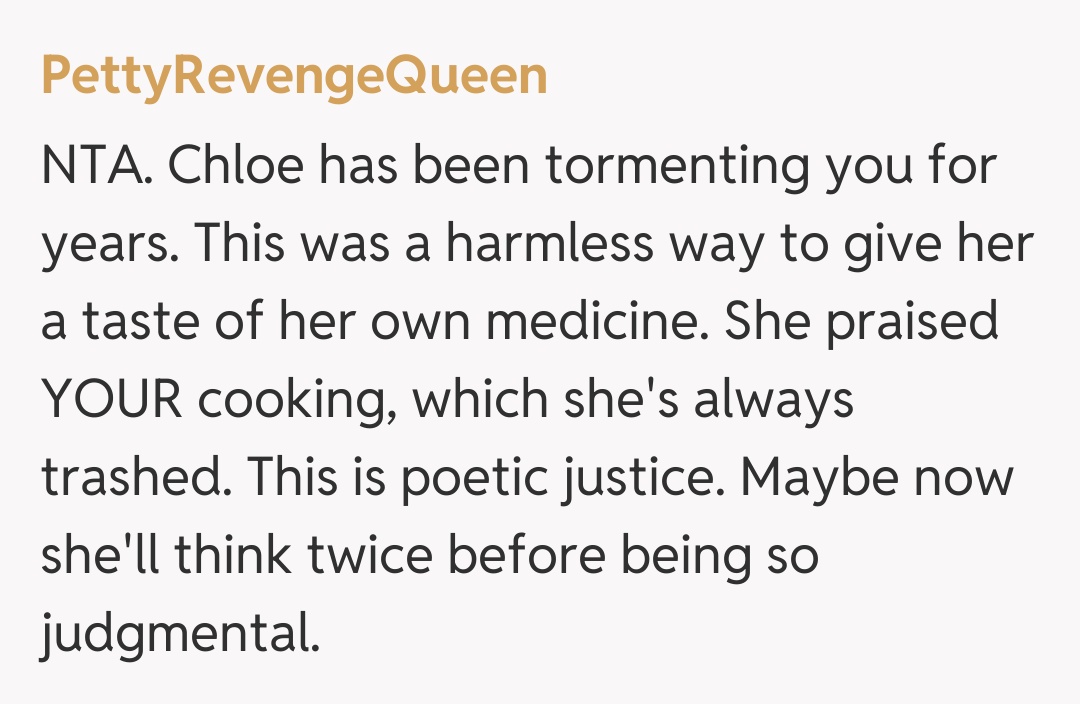 Comentariu de la PettyRevengeQueen