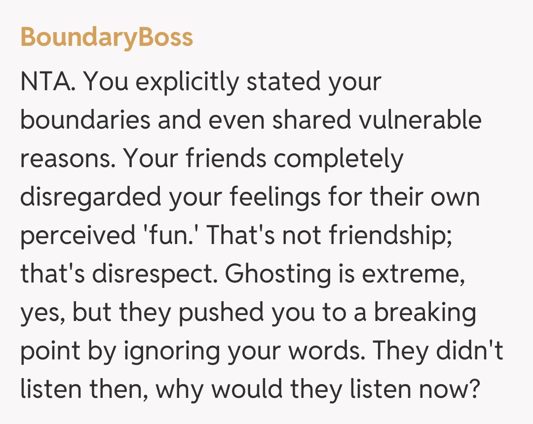 Comentariu de la BoundaryBoss