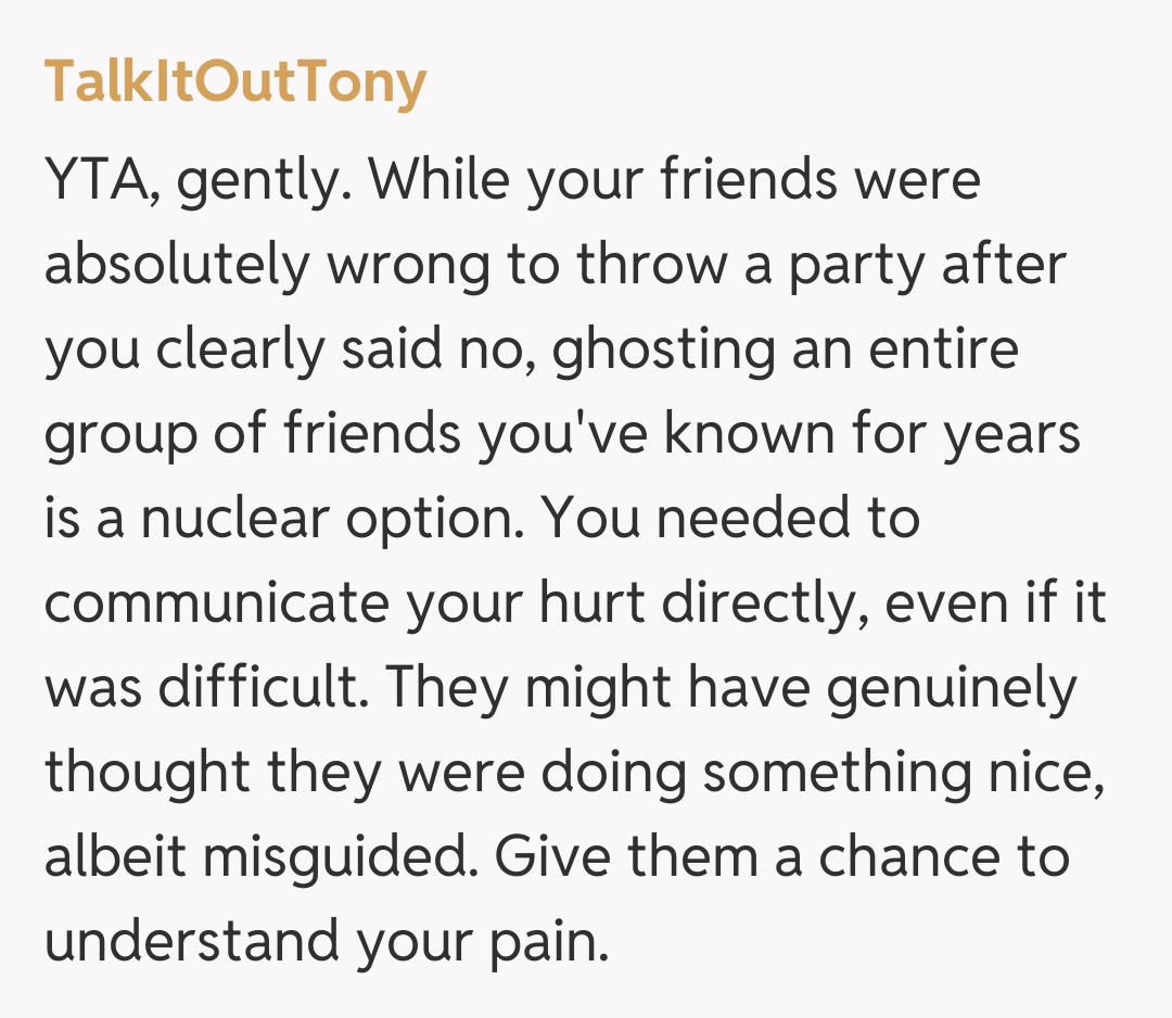 Comentariu de la TalkItOutTony