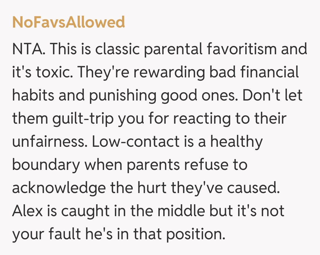 Comentariu de la NoFavsAllowed